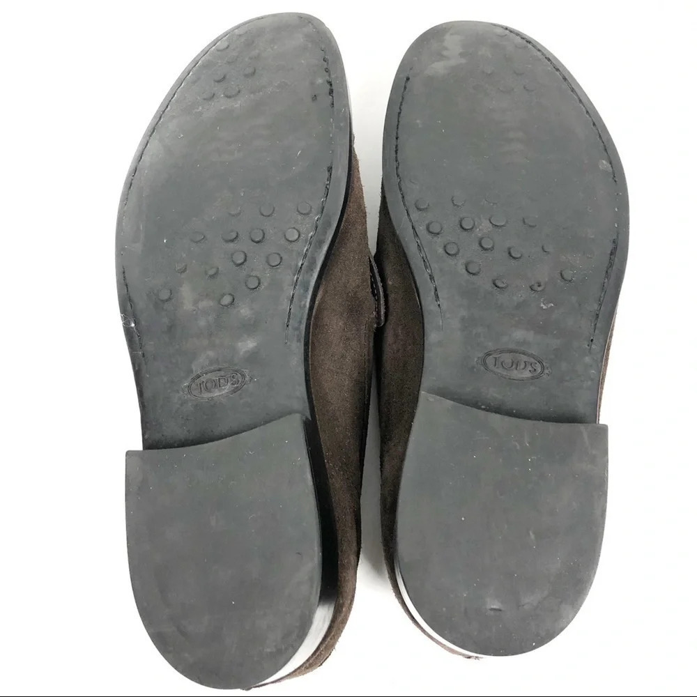 Tod’s | Men’s Brown Suede Penny Loafers - Picture 7 of 8